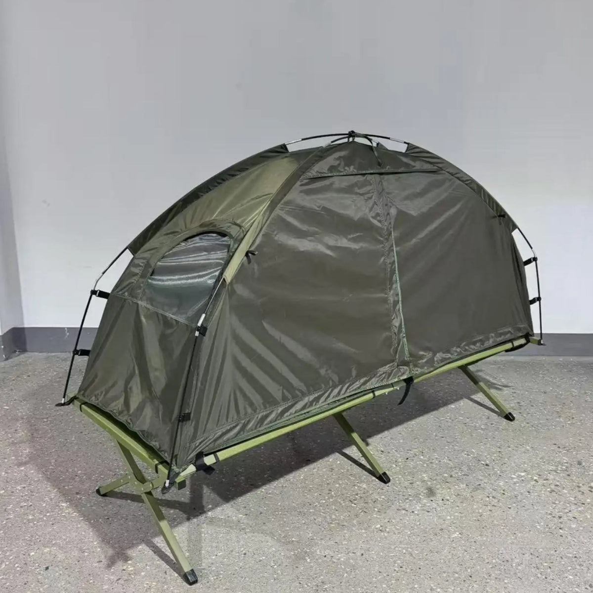 Single Person Folding Cot Tent for Outdoor Camping with Insulated Polyester Shell and Steel Poles Portable Outdoor Cot