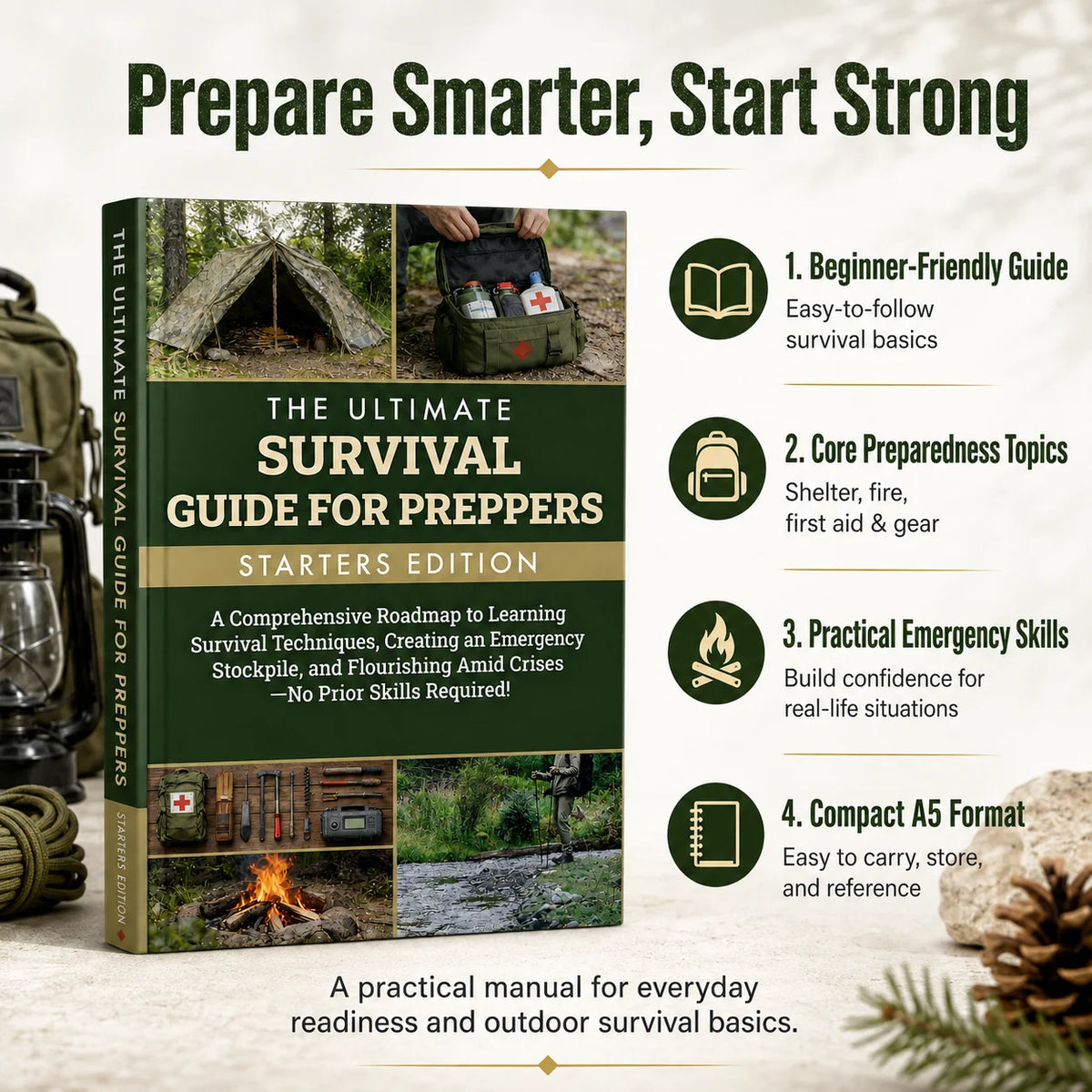 The Ultimate Survival Guide for Preppers: Starters Edition, Comprehensive Emergency Preparedness