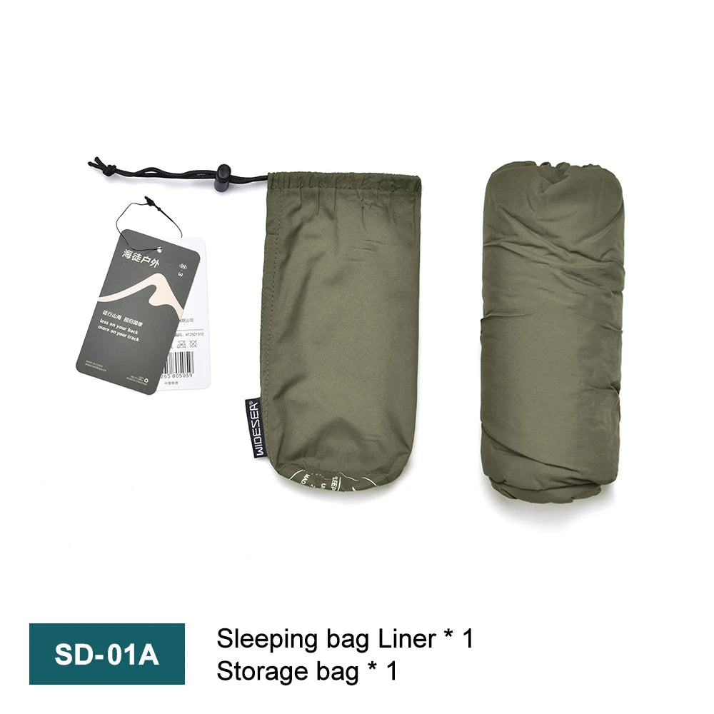 Outdoor Camping Sleeping Bag Liner Ultralight Mummy Sleeping Bag Backpack Liner Single Person Travel Sleeping Bag