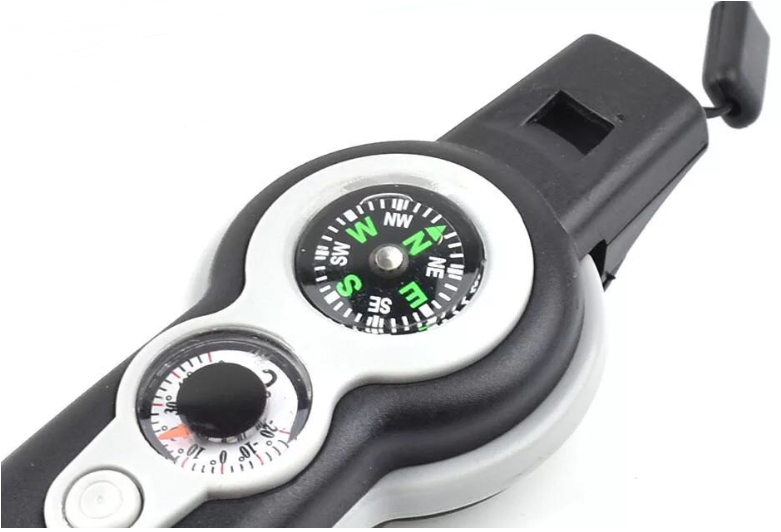 Multi-Functional Survival Whistle for Outdoor Camping