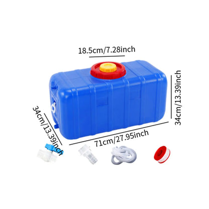 Portable Large Capacity Water Storage Tank Drink Container Camping Water Storage Tank  for Emergency Travel BBQ Horizontal