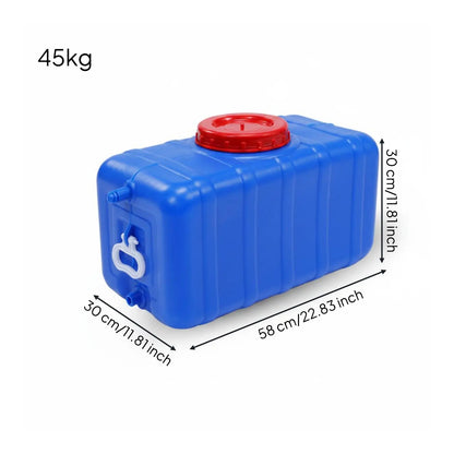 Portable Large Capacity Water Storage Tank Drink Container Camping Water Storage Tank  for Emergency Travel BBQ Horizontal