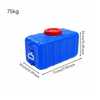 Portable Large Capacity Water Storage Tank Drink Container Camping Water Storage Tank  for Emergency Travel BBQ Horizontal