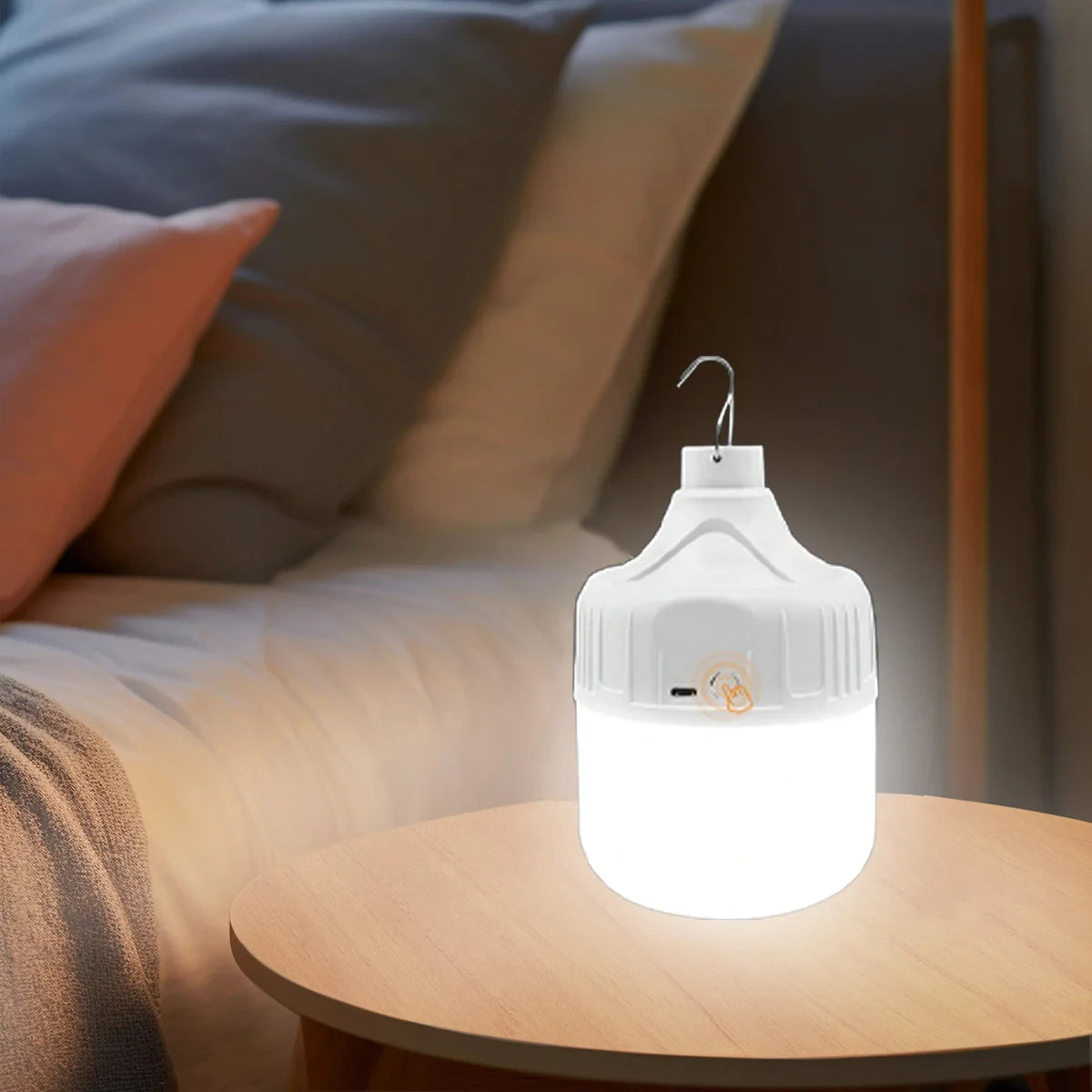 Camping Light Bulb Emergency Night Lighting Outdoor Picnic Hanging Pendant Tent Lamp 500mAh USB Rechargeable LED Bulb