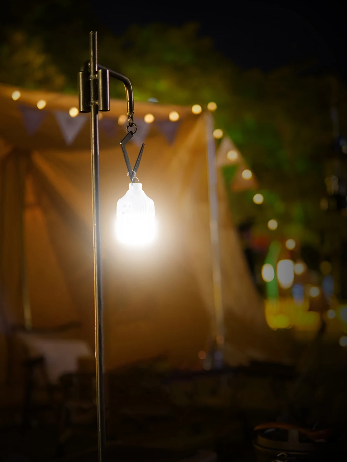 Camping Light Bulb Emergency Night Lighting Outdoor Picnic Hanging Pendant Tent Lamp 500mAh USB Rechargeable LED Bulb