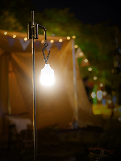Camping Light Bulb Emergency Night Lighting Outdoor Picnic Hanging Pendant Tent Lamp 500mAh USB Rechargeable LED Bulb