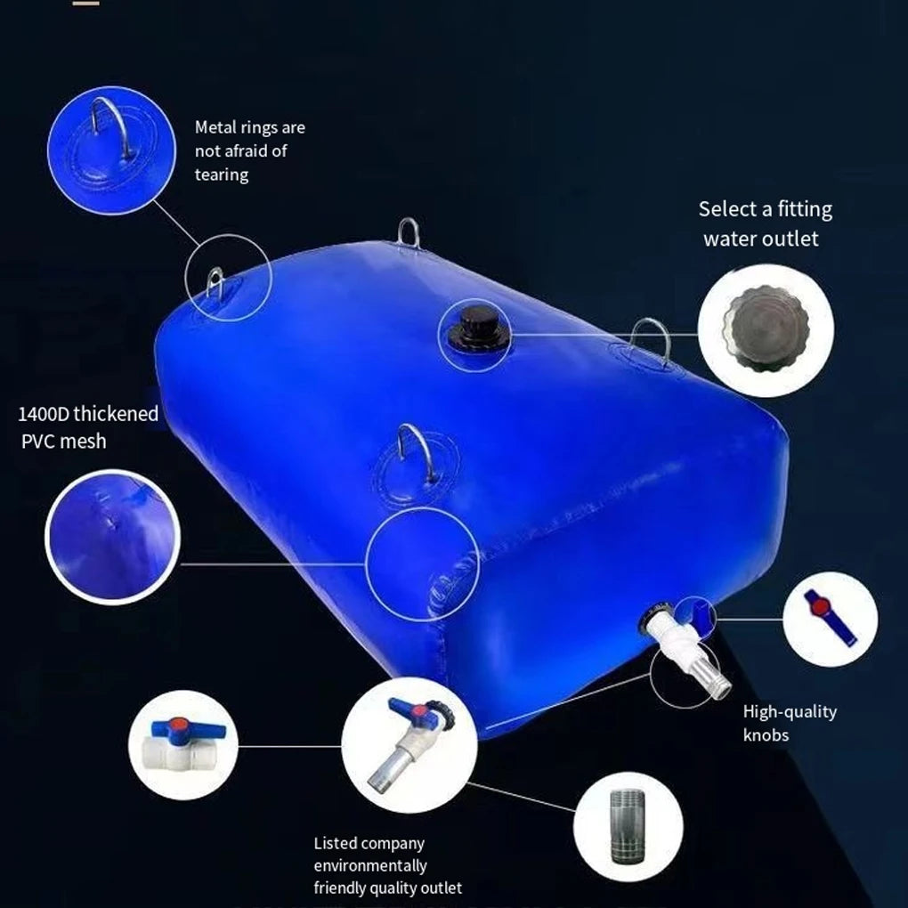 110/240L Water Storage Bladder Large Capacity Water Storage Container for Car home