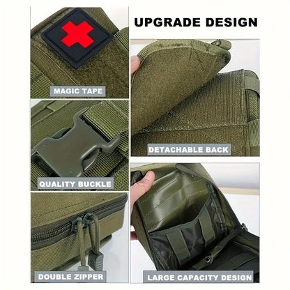 150pcs Universal First Aid Kit for Home, Travel, Outdoor & Emergency. Compact & Complete