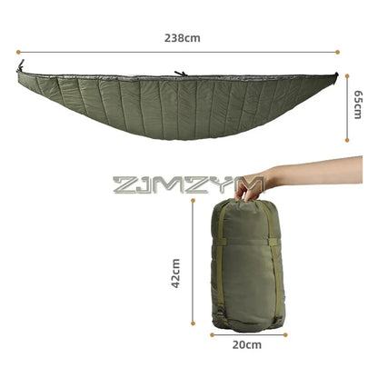 Camping Hammock Underquilt Full Length Big Size Under Quilts for Hammocks, Camping Backpacking Winter Cold Weather Warm Blanket
