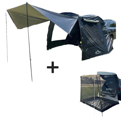 Docking tent  Portable Waterproof SUV Tail Tent 3-4 people Dome tent Sunshade Tunnel style tent,Large tent,
