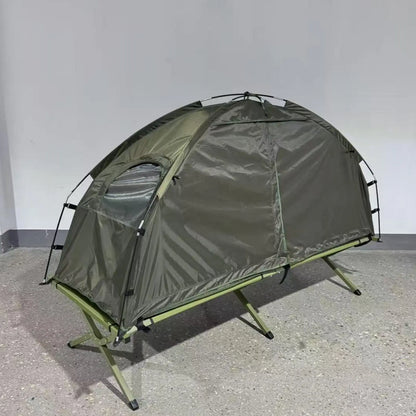 Single Person Folding Cot Tent for Outdoor Camping with Insulated Polyester Shell and Steel Poles Portable Outdoor Cot