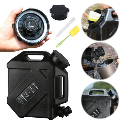 5-10L Water Storage Container with Faucet Drinking Water Bucket Large Capacity Water Dispenser Carrier for Vehicle Car Camping