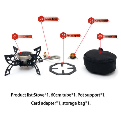 2026 Outdoor Cooking 4200W Foldable Camping New Cooker Burners Wind Resistant Flame Stability Compacts Portable Design