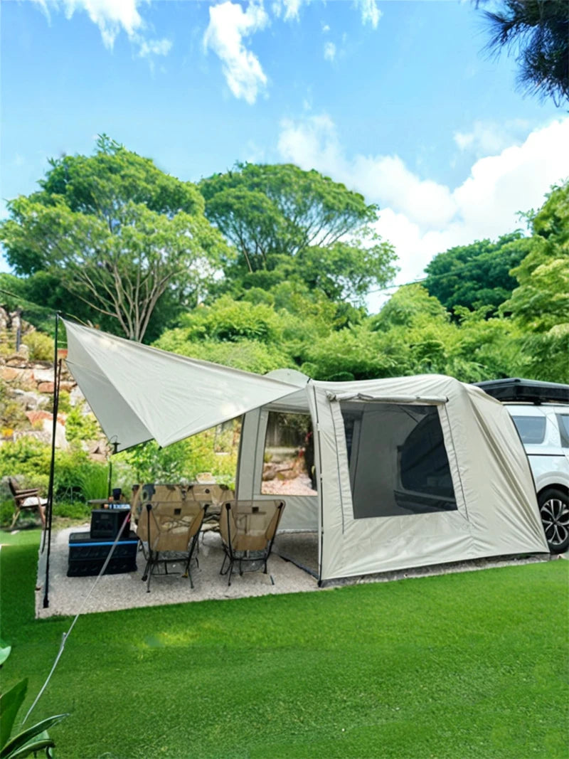 Docking tent  Portable Waterproof SUV Tail Tent 3-4 people Dome tent Sunshade Tunnel style tent,Large tent,