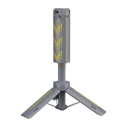 LED Light Source Folding Camping Light Stepless Dimming Multi-color Lighting Portable Telescopic Lantern Triangle Stand Base