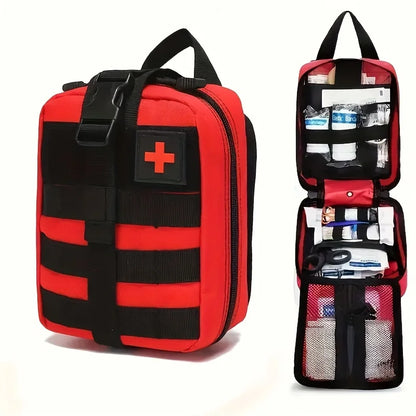 150pcs Universal First Aid Kit for Home, Travel, Outdoor & Emergency. Compact & Complete