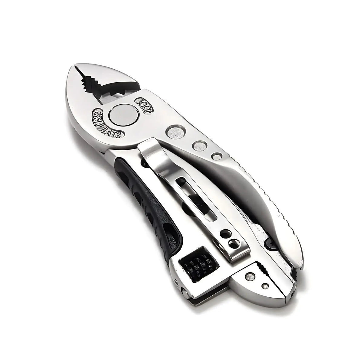 Multi-Tool Pliers Set: Adjustable Wrench, Screwdriver, Wire Cutter, Portable Folding Multi-Tool for Emergency Kit