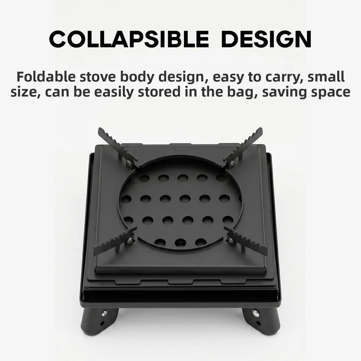 Outdoor Folding Portable Firewood Stove Household Smokeless Carbon Stove Camping Stove Outdoor Portable Fire Burning Stove