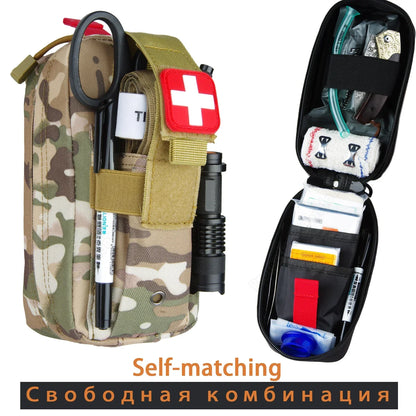 Emergency Survival Kit Gear First Aid Kit Admin Pouch EMT Camping Gear Tactical Trauma Molle EDC IFAK OUTdoor Tools