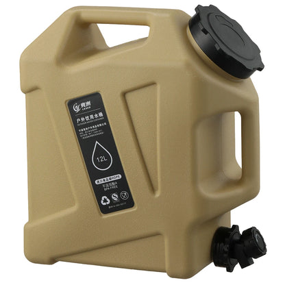 5-10L Water Storage Container with Faucet Drinking Water Bucket Large Capacity Water Dispenser Carrier for Vehicle Car Camping