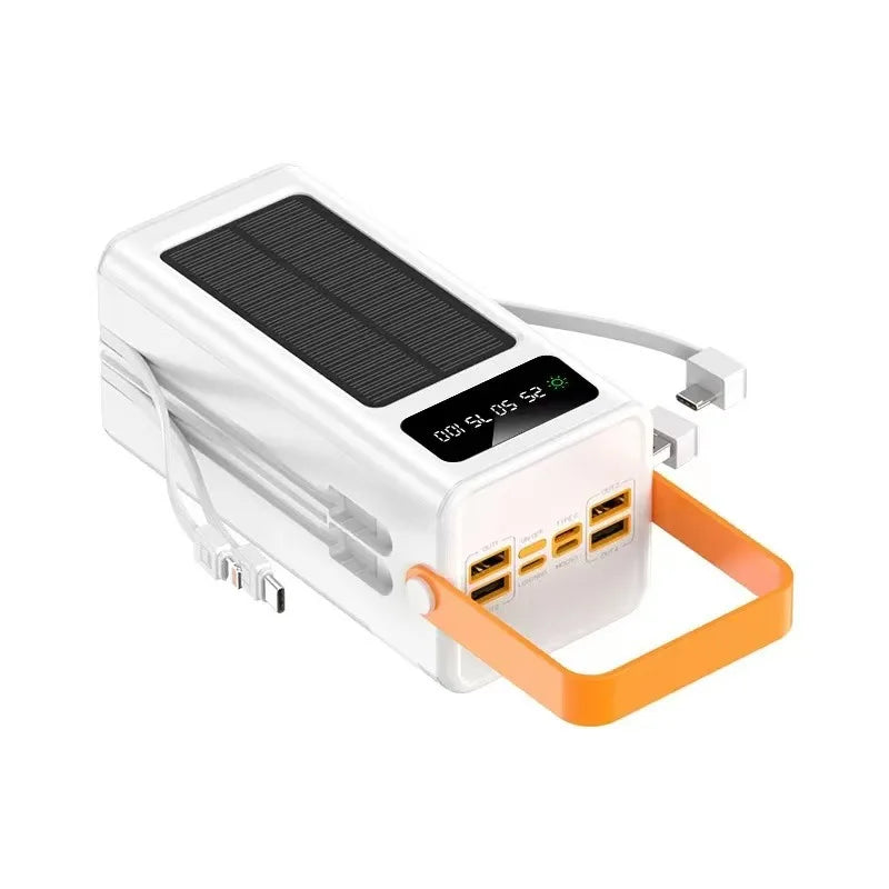 Portable Power Bank 120W 50000mAH Super Fast Charger Large Capacity External Battery Supports Simultaneous Charging of 7 Devices