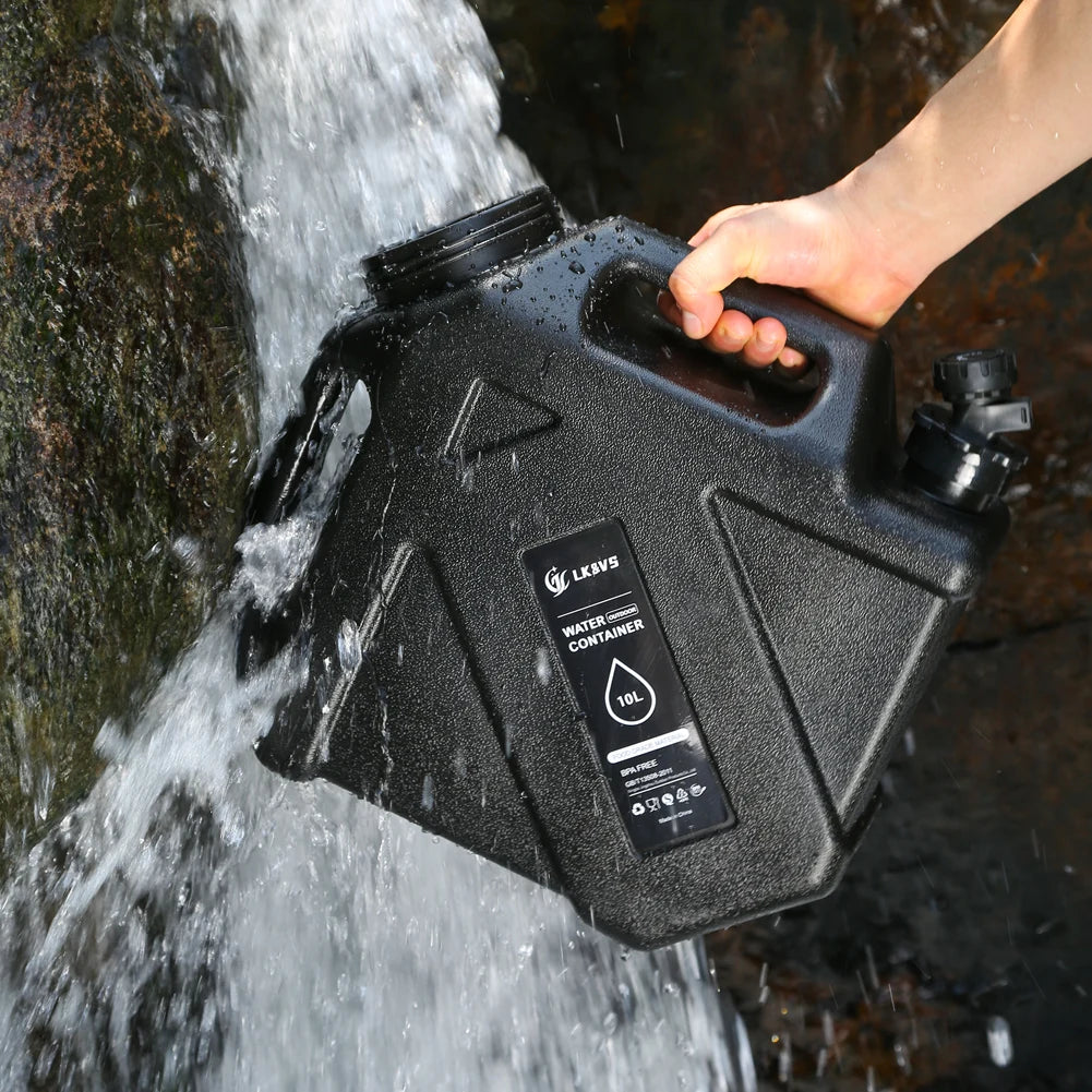 5-10L Water Storage Container with Faucet Drinking Water Bucket Large Capacity Water Dispenser Carrier for Vehicle Car Camping