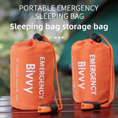 Sleeping bag, suitable for camping, hiking, backpacking, outdoor emergency - no need to assemble tools