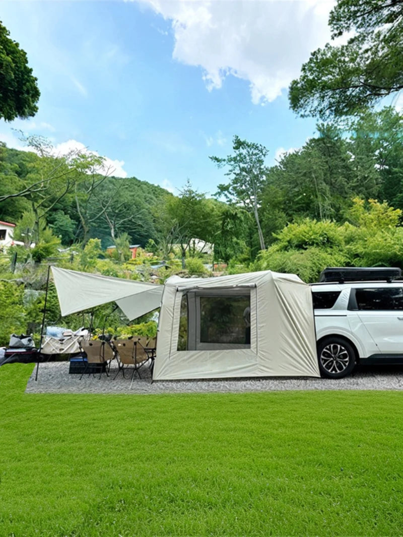 Docking tent  Portable Waterproof SUV Tail Tent 3-4 people Dome tent Sunshade Tunnel style tent,Large tent,